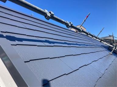 江戸川区で屋根足場と外壁塗装工事を行いました。