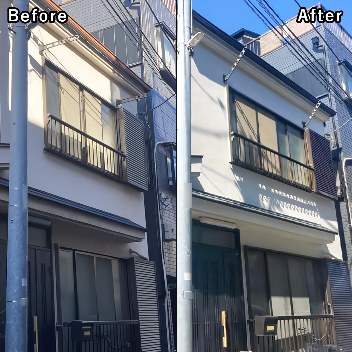 江戸川区N様邸の屋根・外壁塗装工事のビフォーアフター